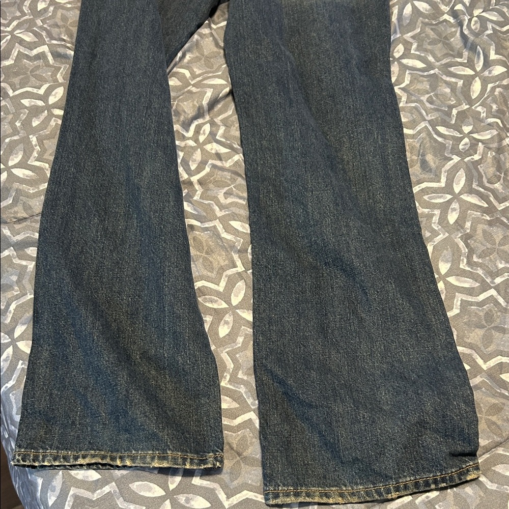Hollister women’s Relaxed Fit Dark Blue Jeans - Picture 2 of 3